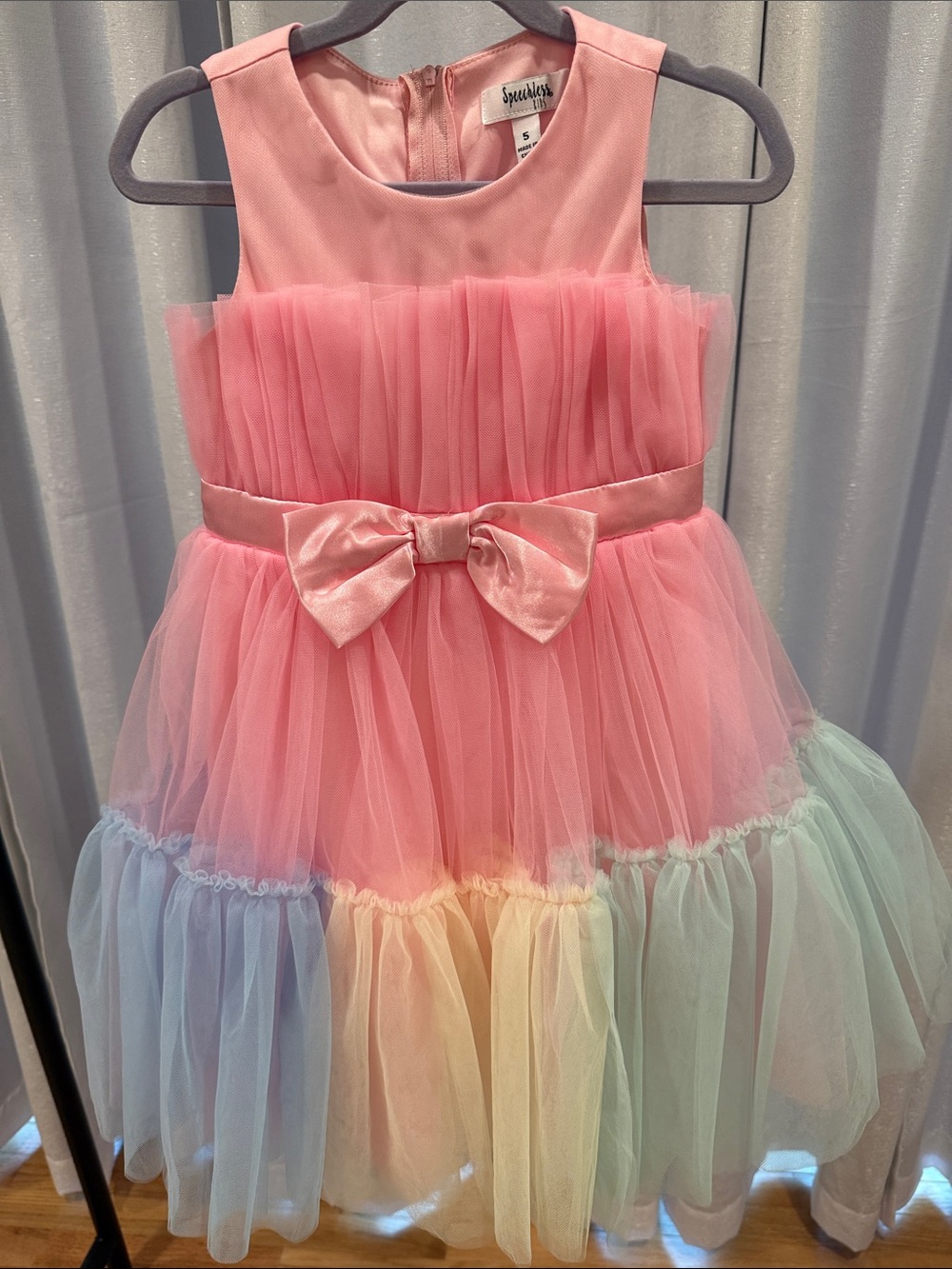 Speechless Pink Multi-Color Tulle Party Dress